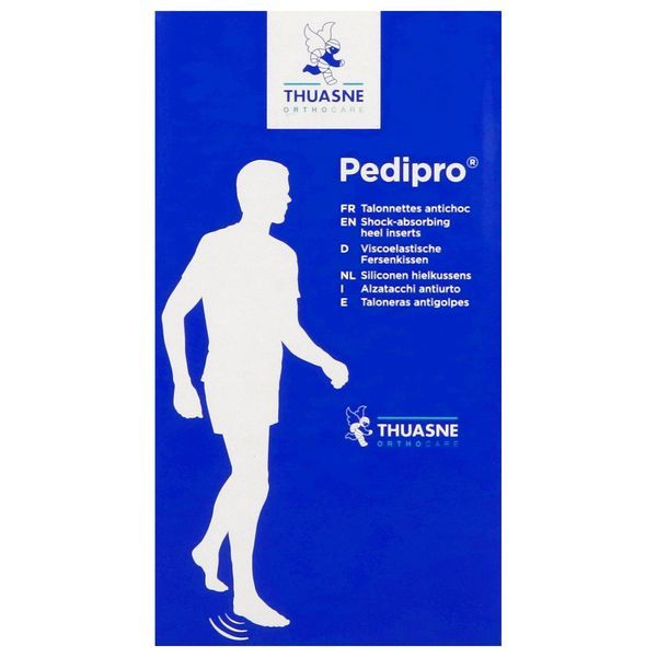 Pedipro Antichoc Bleu Translucide Taille 2 (40-46) Talonnette 1