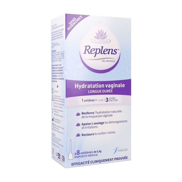Replens gel vaginal 8 applicateurs unidoses