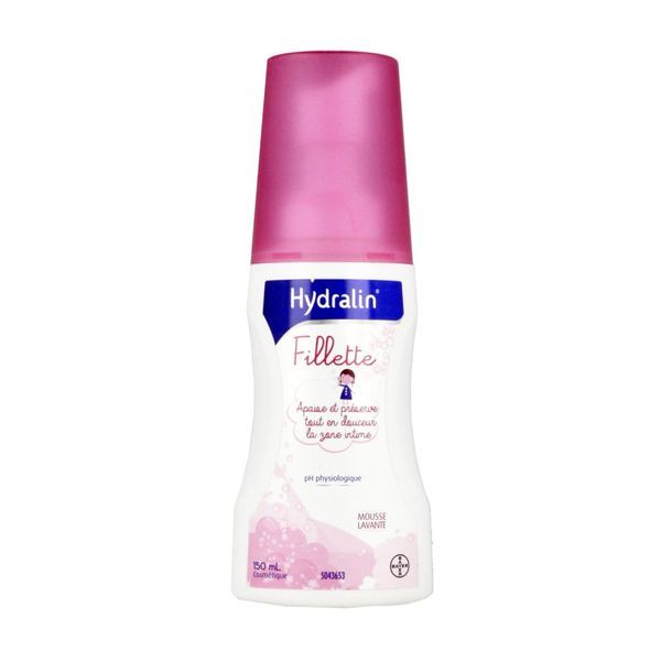 HYDRALIN FILLETTE Mousse lavante à l'extrait de lotus pour usage intime, fl 150 ml