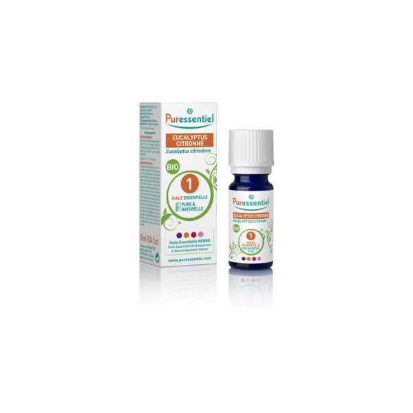 Puressentiel Huile Essentielle Bio Eucalyptus Citronne Liquide Flacon 10 Ml 1