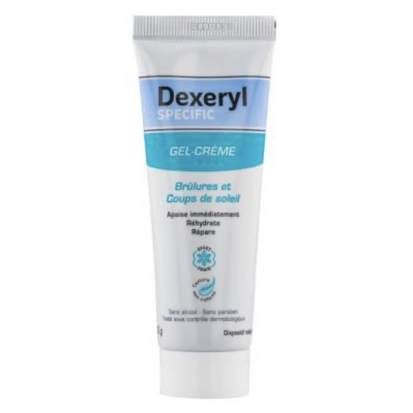 DEXERYL SPECIFIC GEL CREME BRULURES ET COUPS DE SOLEIL Gel crème à effet frais, dispositif médical, tube 50 g