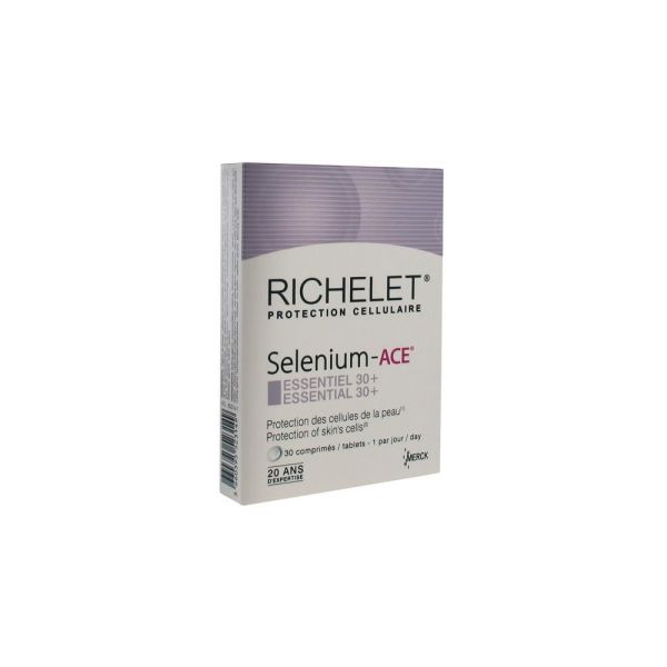 SELENIUM ACE RICHELET COMPRIME 75MCG ESSENTIEL 30+ BOITE DE 30