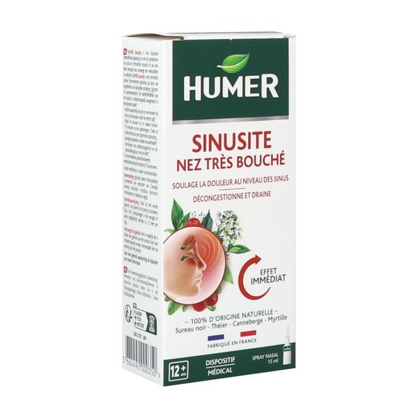 Humer Sinusite Nez Tres Bouche Spray Nasal 15Ml