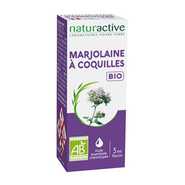 NATURACTIVE BIO HUILE ESSENTIELLE Huile essentielle de marjolaine à coquilles, fl 5 ml