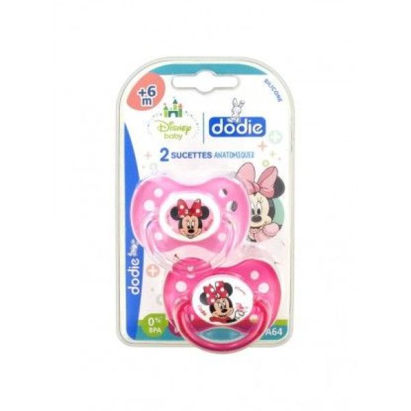 Dodie Sucette Anatomique Silicone Disney Minnie A64 Boite +6 Mois 1