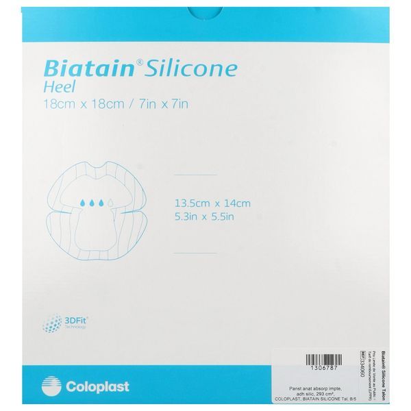 BIATAIN SILICONE TALON Pansement hydrocellulaire bord adhésif siliconé, repositionnable, stérile, bt 5