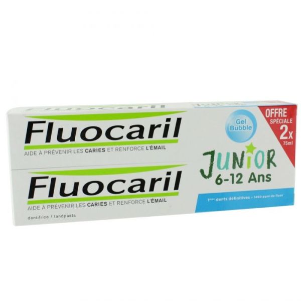 Fluocaril Junior Bubble 6/12 Ans Gel Dent Tb Tube 75 Ml 2
