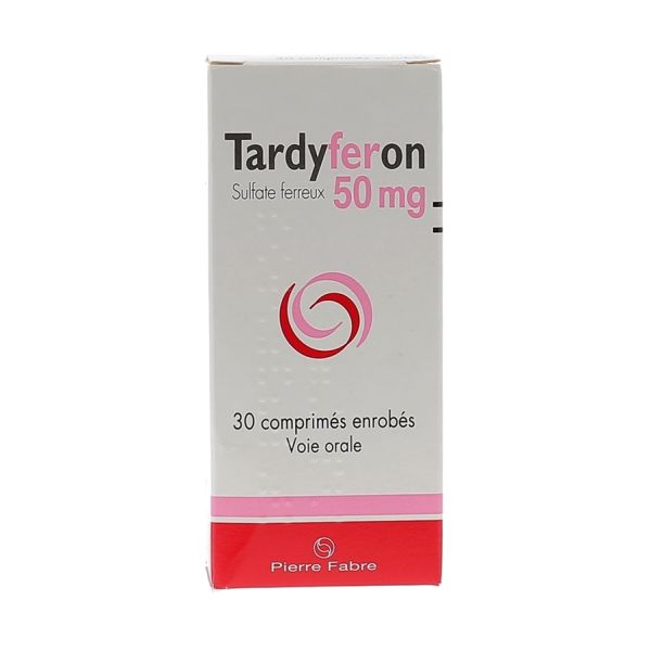 Tardyferon 50 Mg (Sulfate Ferreux Acide Folique) Comprimes Enrobes B/30