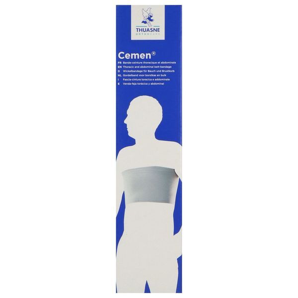 CEMEN Bande ceinture thoracique, contention forte, hauteur 18 cm, unité
