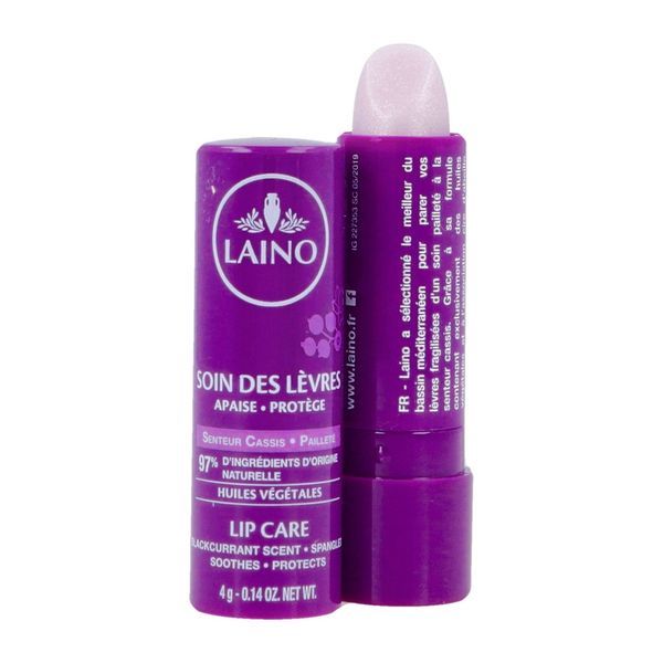 Laino Soin Des Levres - Nouvelles Formules Naturelles Baume Stick 4 G Cassis 1