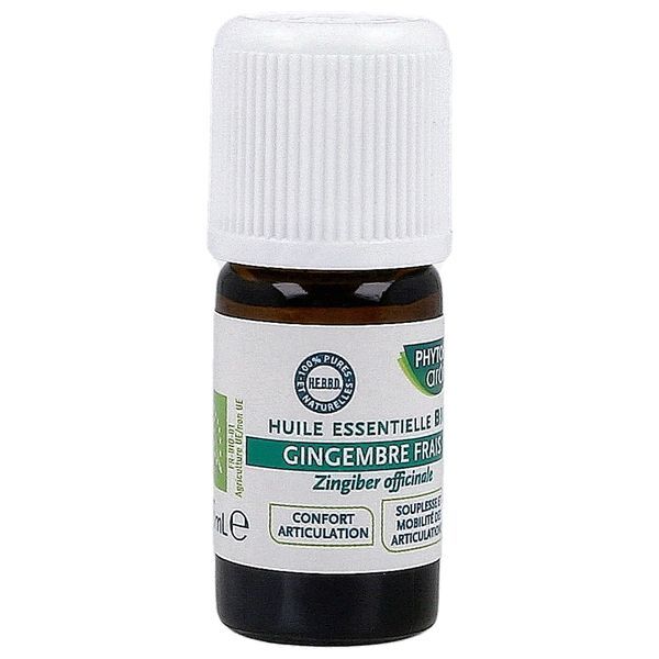 PHYTOSUN AROMS GINGEMBRE HUILE ESSENTIELLE Complément alimentaire à base d'huile essentielle de gingembre, fl 5 ml