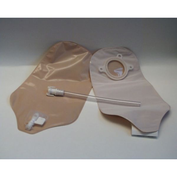 COMBIHESIVE 2S POCHE URO VIDANGEABLE Poche vidangeable, système 2 pièces, avec robinet de vidange, transparente, diamètre 45 mm (ref. 413126), bt 30