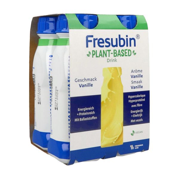 FRESUBIN PLANT BASED DRINK Denrée alimentaire destinée à des fins médicales spéciales, arôme vanille, 200 ml x 4