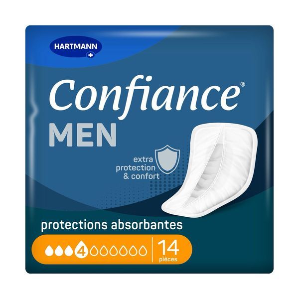 CONFIANCE MEN ABSORPTION 4 G Protection anatomique absorbante, spécifique homme, sac 14