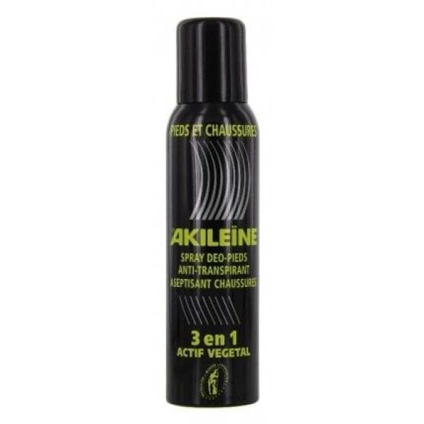 Akileine Spray Noir Antitranspirant Vegetal Liquide 150 Ml 1