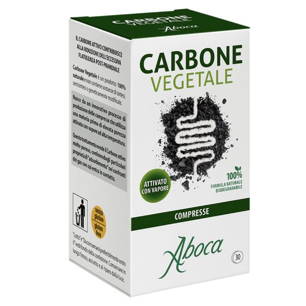 ABOCA CHARBON VEGETAL Comprimé, complément alimentaire à base de charbon végétal, FL 30