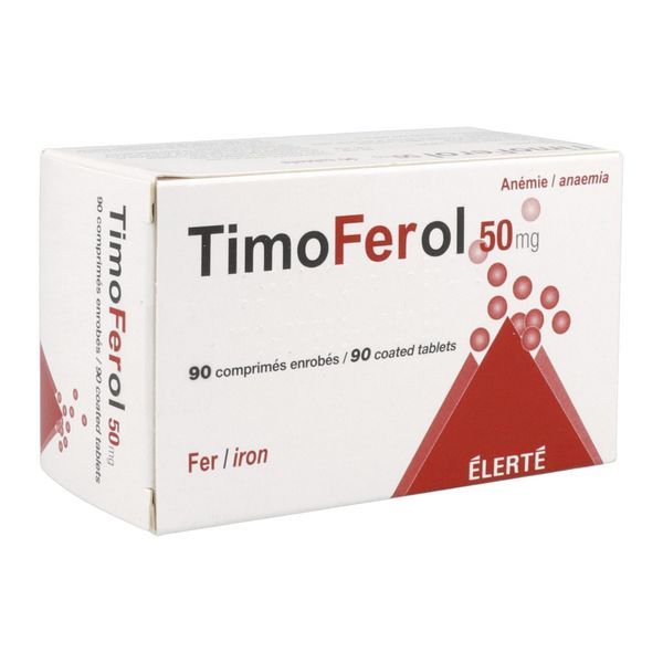 TIMOFEROL Comprimé enrobé 50 mg, boîte 90
