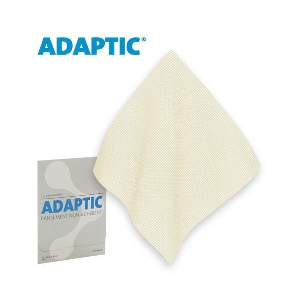 ADAPTIC PANSEMENT GRAS NON ADHERENT REHYDRATANT STERILE 10 CM X 10 CM BOITE DE 10