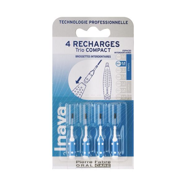 Inava Recharge Brossettes - Ref 272093 Blister Bleu 4