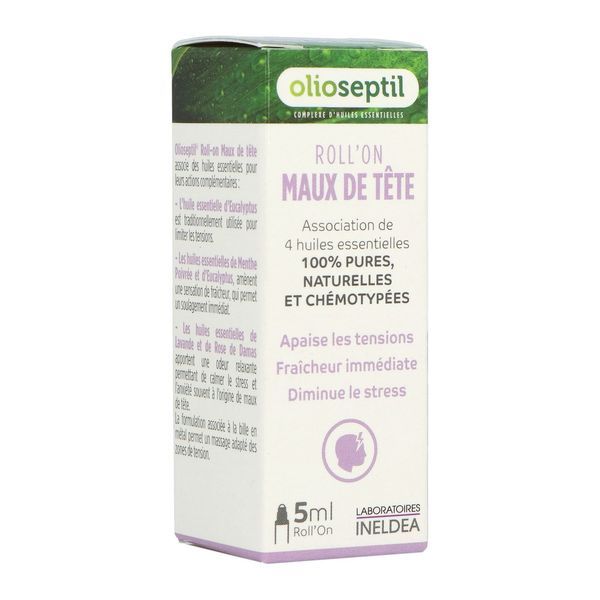 Olioseptil - Olioseptil Roll'on Maux de tête - étui 5 ml