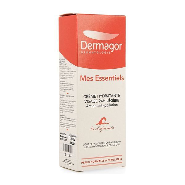 DERMAGOR MES ESSENTIELS CREME HYDRATANTE VISAGE 24H LEGERE Crème légère hydratante 24 H, tube 40 ml