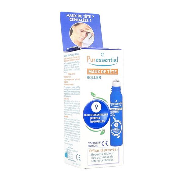 PURESSENTIEL ROLLER MAUX DE TETE 9 HE 5ML