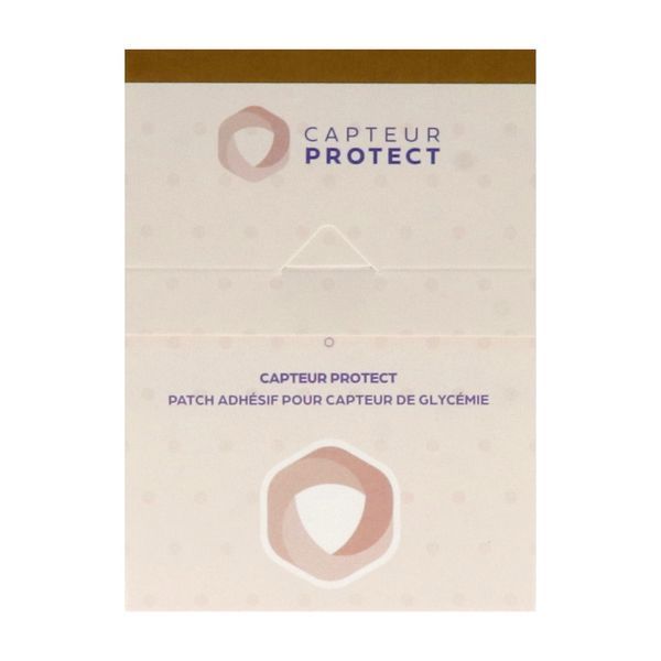 CAPTEUR PROTECT Patch adhésif capteurs de glycémie Freestyle Libre et Simplera, marron, bt 4