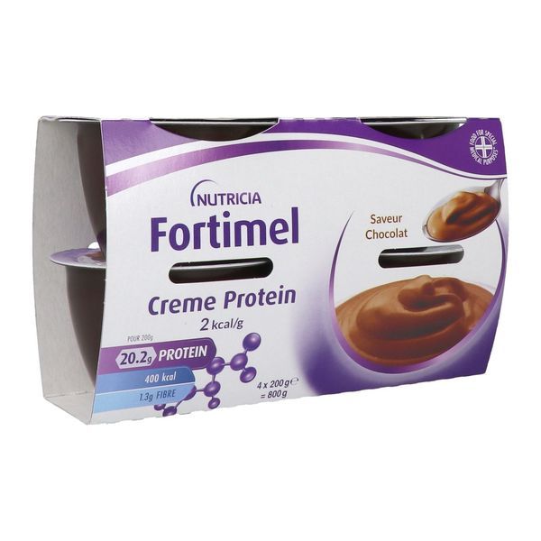 FORTIMEL CREME 2 KCAL DADFMS, arôme chocolat, 200 g x 4
