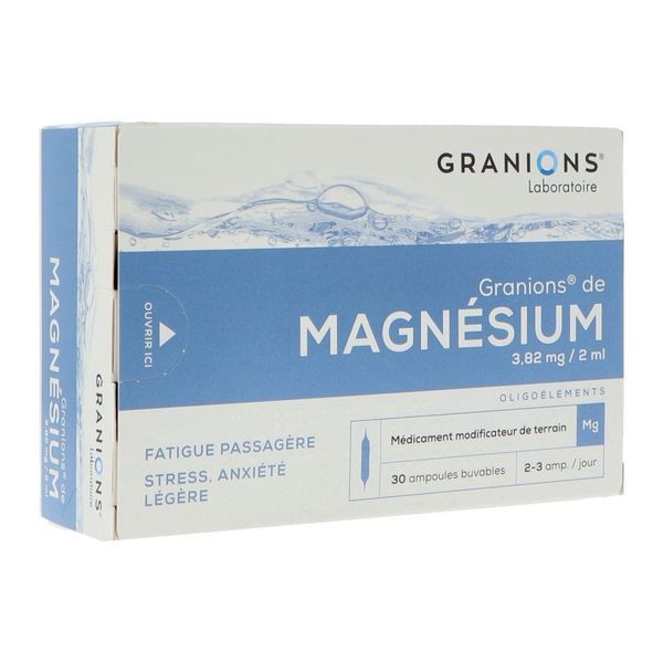 Granions De Magnesium 3,82 Mg/2 Ml Solution Buvable B/30