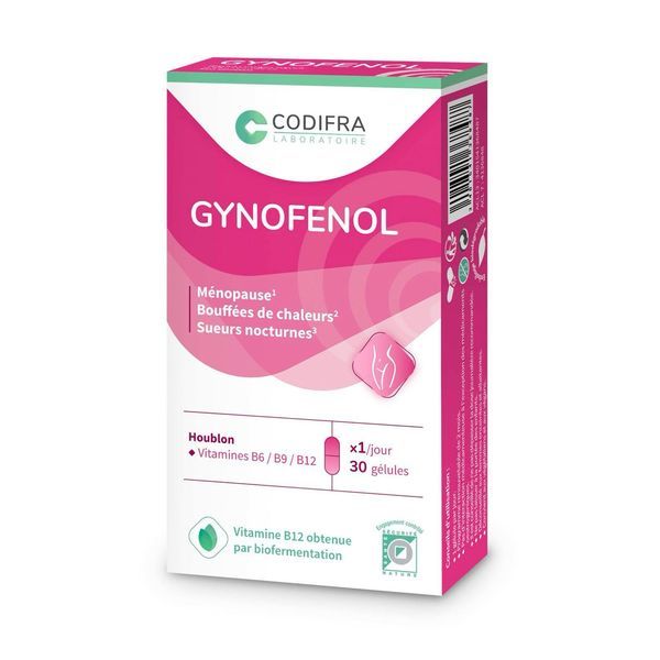 GYNOFENOL Gélule, complément alimentaire à base de houblon et de vitamines, bt 30