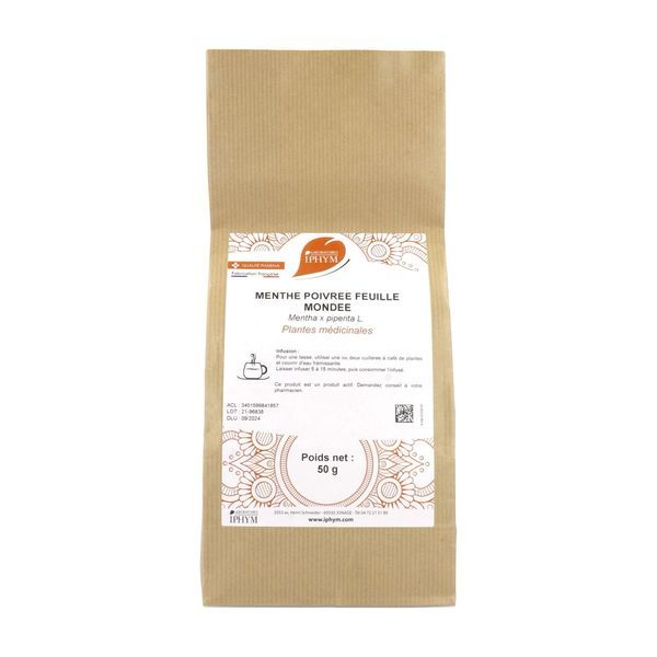 Iphym Menthe Poivree Feuille Tisane Sachet 50 G 1