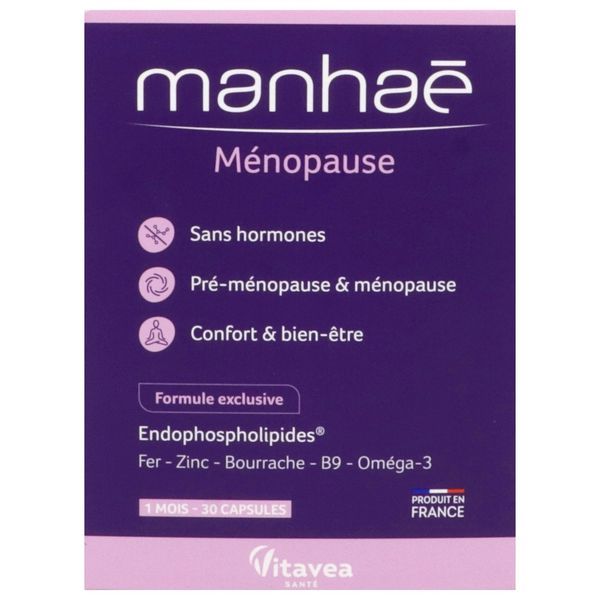 MANHAE Capsule, complément alimentaire aux actifs d'origine naturels, bt 30