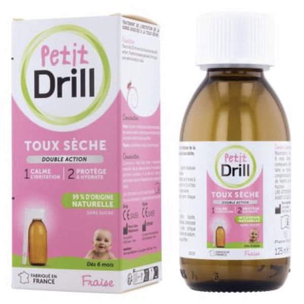 PETIT DRILL TOUX SECHE Dispositif médical, sirop toux sèche nourrissons et enfants, fl 125 ml