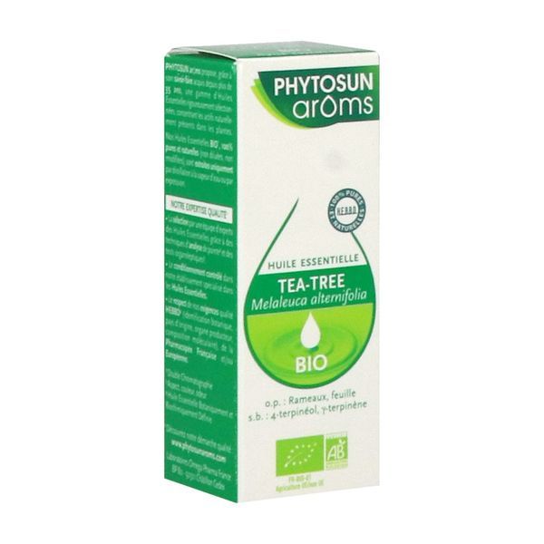 PHYTOSUN AROMS TEA TREE HUILE ESSENTIELLE BIO Huile essentielle, complément alimentaire à base de tea tree HEBBD, fl 10 ml