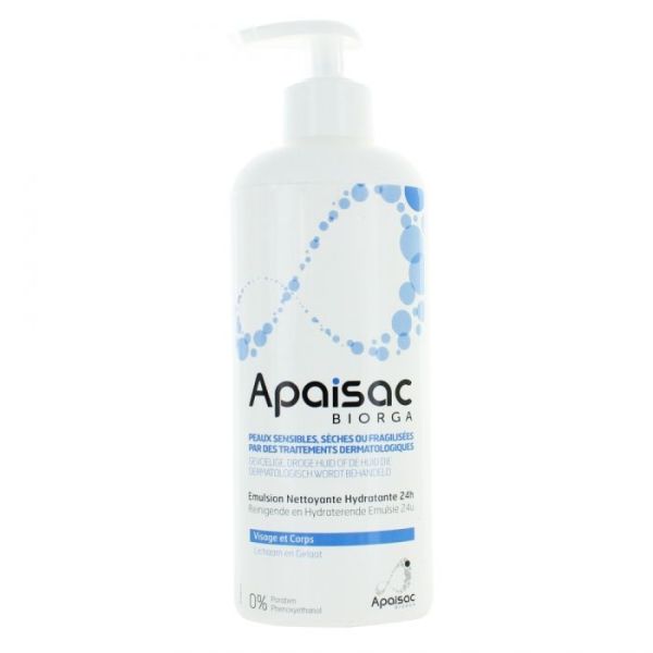 Apaisac Emulsion Nettoyante Hydratante Lait Flacon 400 Ml 1