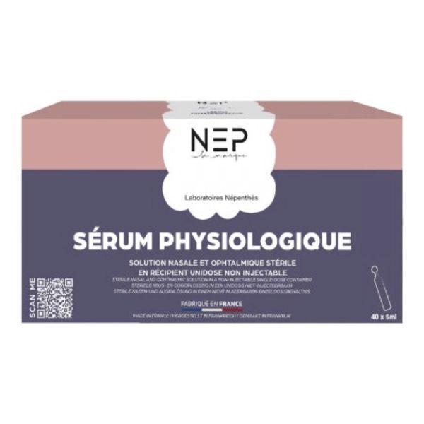 Serum Physiologique 40 Doses De 5 Ml Nep