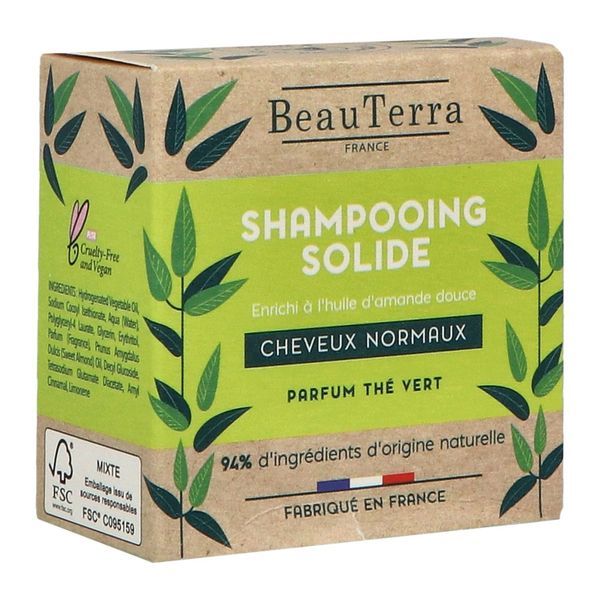 Beauterra Savon Solide Cheveux Normaux Pain 75 G 1