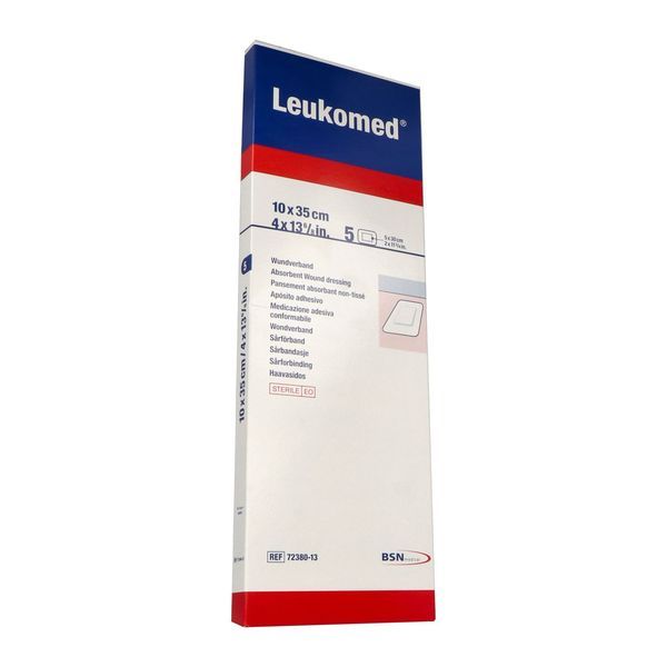 LEUKOMED Pansement multiextensible stérile, adhésif 4 côtés, 10 cm x 35 cm (ref. 72380-30), bt 5