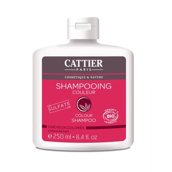 Cattier Shampoing sans sulfate couleur BIO - flacon 250 ml