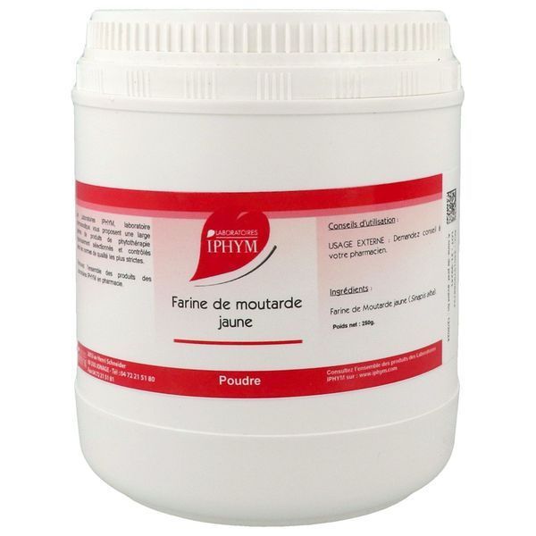 Iphym Moutarde Jaune Farine Deshuilee Pdr Bt 250 G 1