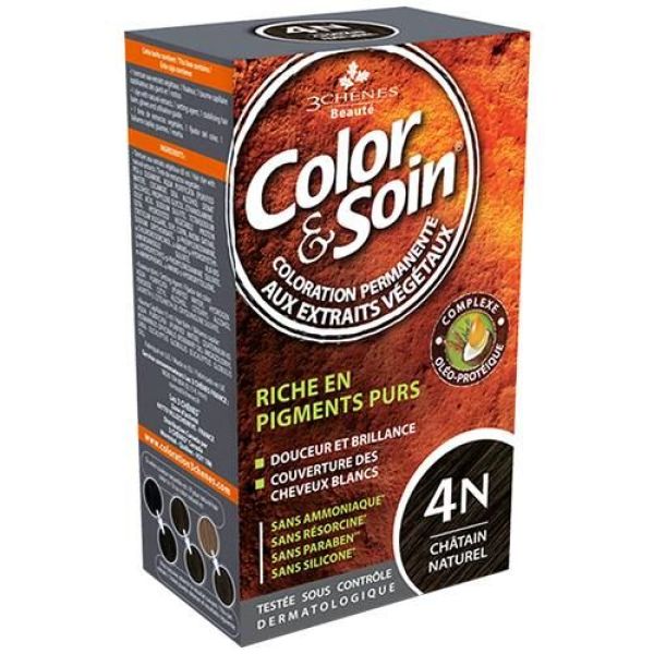 3 Chenes Color & Soin 4 N - Châtain naturel - 135 ml