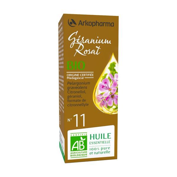 Arkoessentiel Huile Essentielle Geranium Bio Premium Flacon 5 Ml 1