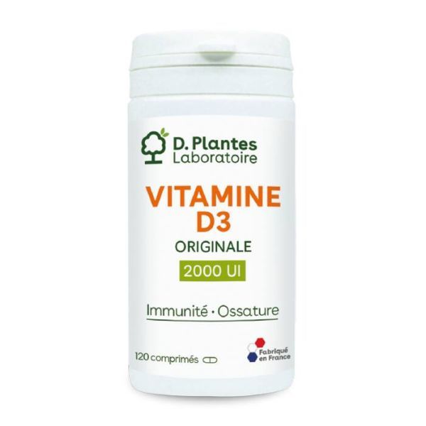 D. Plantes Vitamine D3 2000 UI Originale comprimés - 120 comprimés