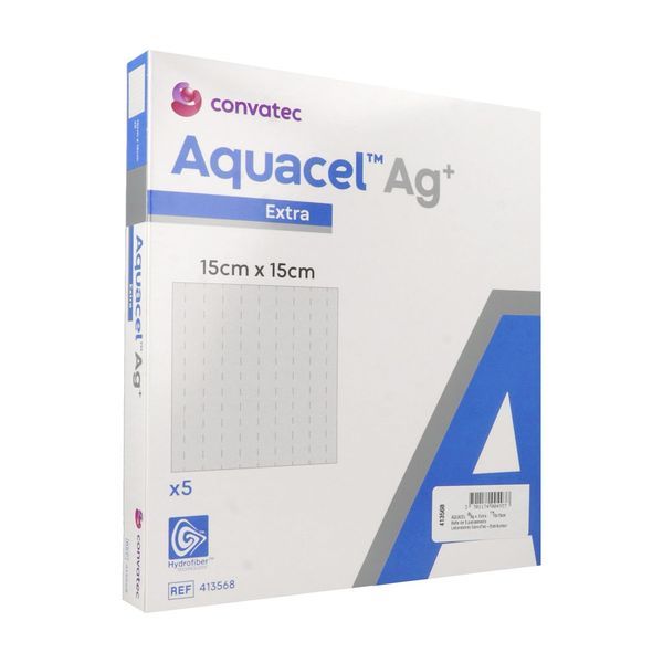 AQUACEL AG+ EXTRA 15X15CM PANSEMENT BOITE 15*15 CM 5