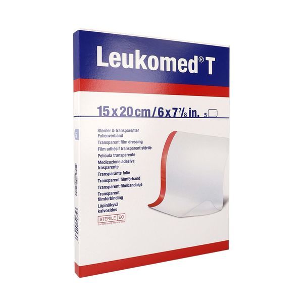 LEUKOMED T Pansement film stérile, adhésif, 15 cm x 20 cm (ref. 72381-21), bt 5