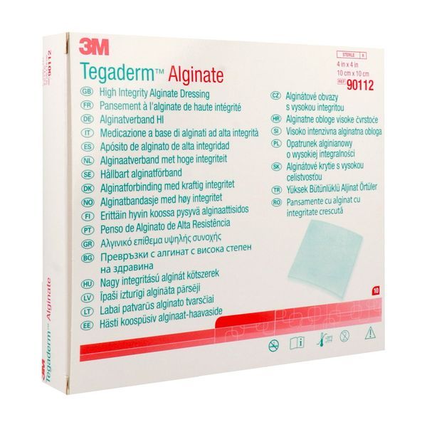 TEGADERM ALGINATE Pansement d'alginate, absorbant, 10 cm x 10 cm, bt 10