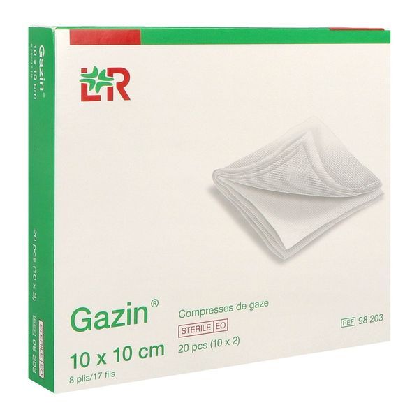 Gazin Gaze Sterile 10Cm*10Cm Cpress Sach 2 10