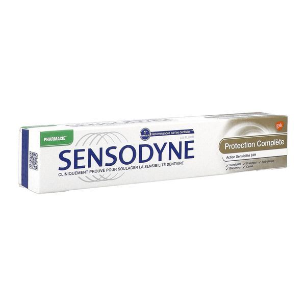 SENSODYNE PROTECTION COMPLETE DENTIFRICE Dentifrice fluoré, protection complète, tube 75 ml