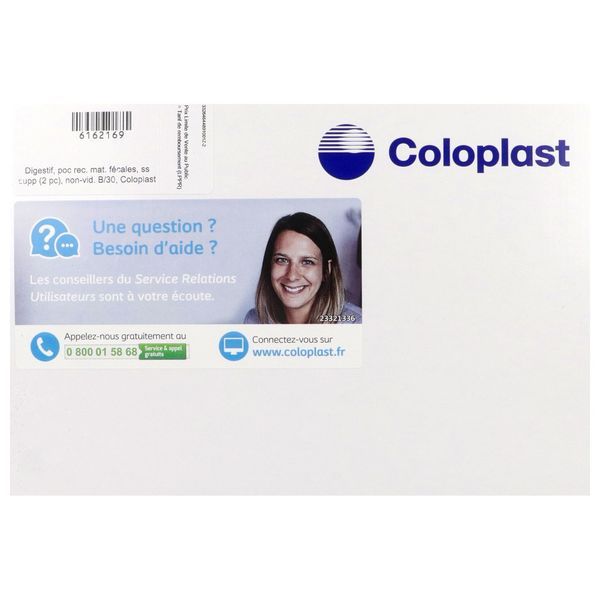 ALTERNA PLUS SYSTEME 2 PIECES FERMEE Poche Maxi fermée, filtre intégré, système 2 pièces, opaque, diamètre 40 mm, bt 30