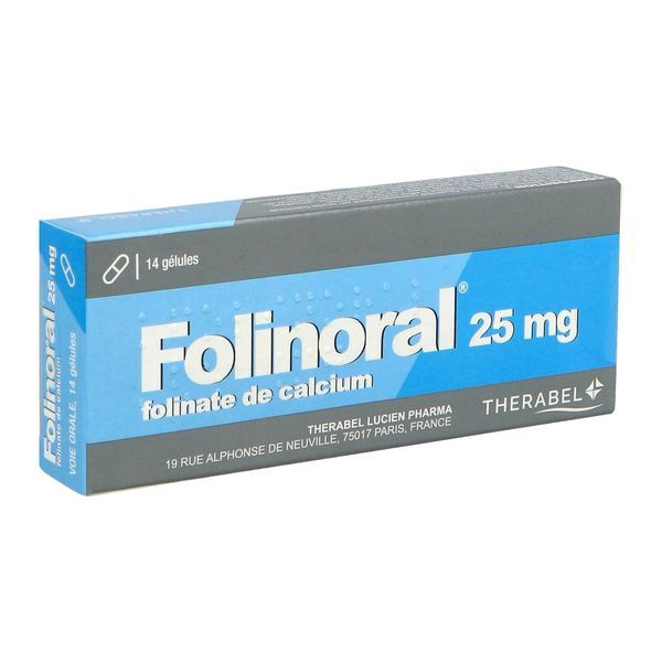 Folinoral 25 Mg (Folinate De Calcium Pentahydrate) Gelules B/14
